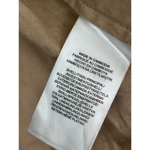 Lauren Ralph Lauren Men's Tan Linen Long Sleeve Button Up Dress Shirt Size 2XL - Picture 3 of 7